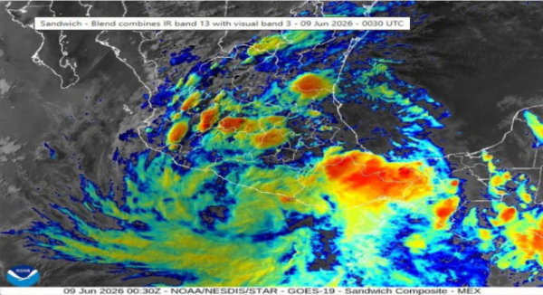Continuarán lluvias en Oaxaca por efectos de la tormenta tropical Boris