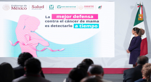 Presidenta Claudia Sheinbaum anuncia inversión de 8 mil mdp para modelo de atención universal de cáncer de mama, que representa “Un antes y un después”