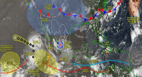 Persistirán condiciones de lluvia y ambiente caluroso en Oaxaca