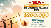 Puerto Ángel, sede del Primer Campeonato Nacional de Voleibol Playero