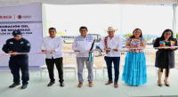 Inaugura Salomón Jara arco de seguridad en Miahuatlán de Porfirio Díaz