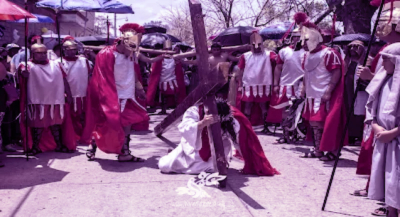 Ánimas Trujano listo para el XXV Aniversario de la representación de la Pasión de Cristo