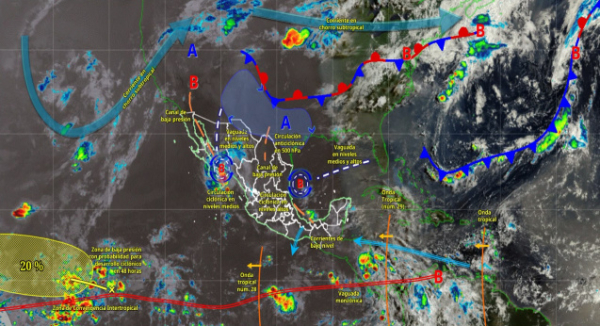 Remanentes de la onda tropical 28 favorecerán lluvias en Oaxaca