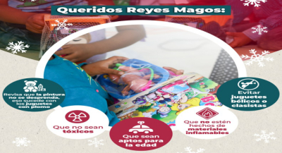 Exhorta SSO a Reyes Magos evitar juguetes que pongan en riesgo la salud infantil
