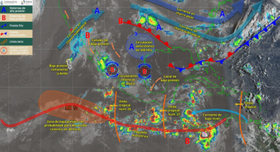 Prevén tormentas acompañadas de actividad eléctrica en diferentes regiones de Oaxaca