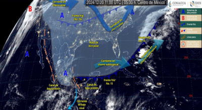 Continuarán lluvias y ambiente frío en Oaxaca durante este viernes