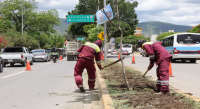Programa Linda Oaxaca "Sicarú Lula'" avanza en la rehabilitación de los accesos norte y sur de la capital