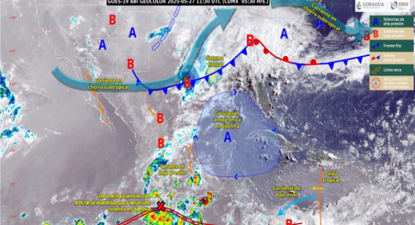 Continúa la presencia de lluvias en Oaxaca durante este martes