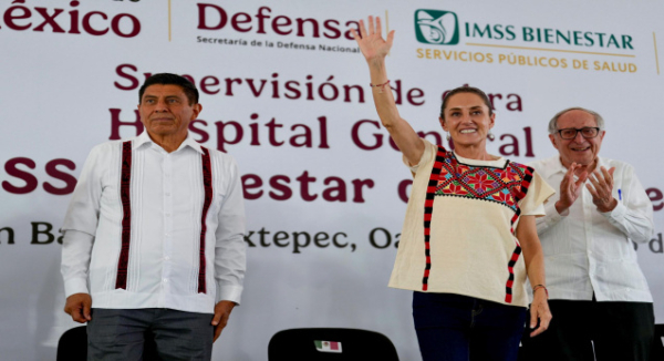 Presidenta Claudia Sheinbaum supervisa obra del Hospital General IMSS Bienestar de Tuxtepec, Oaxaca; se inaugura el 4 de agosto