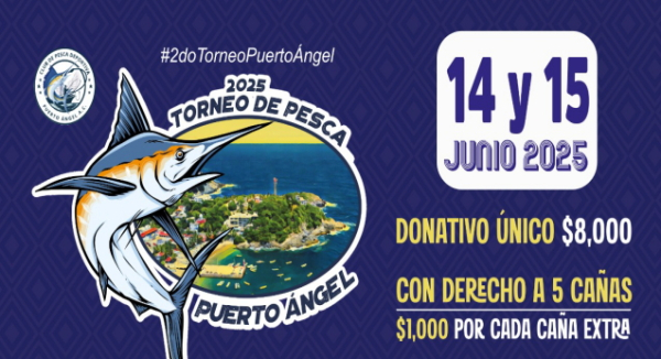 Fijan nuevas fechas para Segundo Torneo de Pesca Deportiva en Puerto Ángel 2025