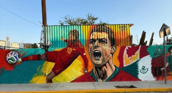 Impulsan mural comunitario en Santa Rosa Panzacola como parte de estrategia rumbo al Mundial 2026