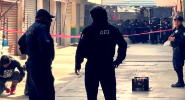 Despliegan operativo de seguridad y búsqueda de presuntos responsables de homicidio en la Central de Abasto de Oaxaca