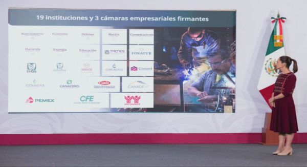 Plan México: Presidenta Claudia Sheinbaum firma acuerdo histórico para el fomento de la industria siderúrgica mexicana