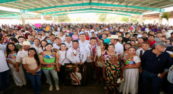 Hace Salomón Jara lo que nunca se hizo en Loma Bonita, invierte 53 mdp en infraestructura, educación y agua