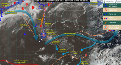 Prevén lluvias, tormentas eléctricas y oleaje elevado para este martes en Oaxaca