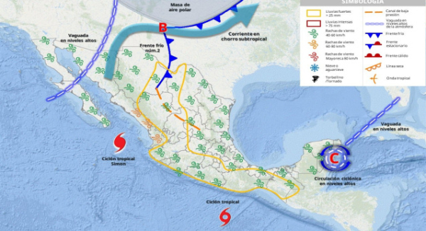 Se mantiene pronóstico de lluvias intensas y mar de fondo en la Costa de Oaxaca