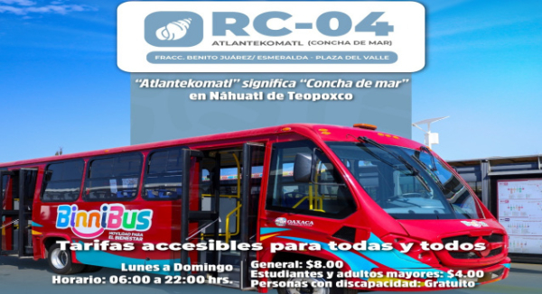 Nueva ruta BinniBus conecta el fraccionamiento Benito Juárez Esmeralda con Plaza del Valle