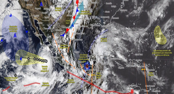 Prevén lluvias y tormentas en Oaxaca durante esta tarde