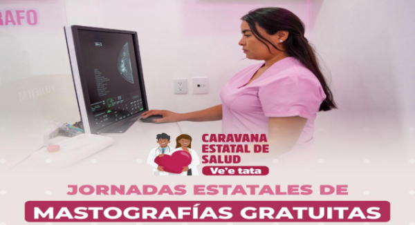 Caravana Estatal de Salud acerca mastografías gratuitas a comunidades de Oaxaca