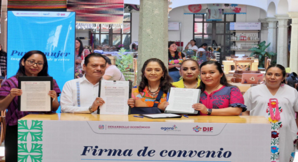 Signa DIF Oaxaca convenio de colaboración con Sedeco para fortalecer la autonomía económica de las mujeres