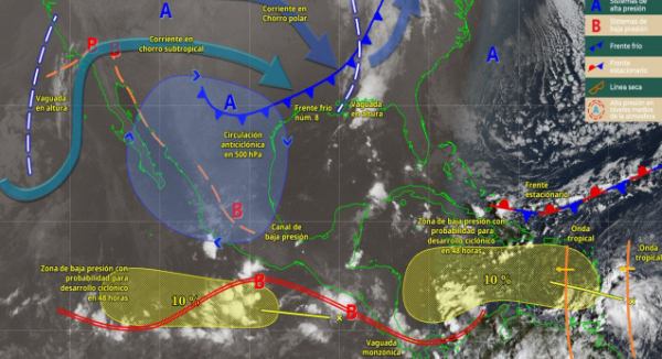 Este domingo prevén tormentas fuertes en algunas regiones de Oaxaca