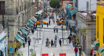 Avanza transformación del Centro Histórico de Oaxaca con obras para mejorar movilidad y seguridad