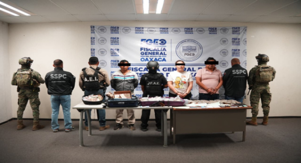 Gabinete de Seguridad: Fuerzas federales y estatales ejecutan seis cateos en los Valles Centrales como parte de la segunda etapa de investigación contra la ASAEO