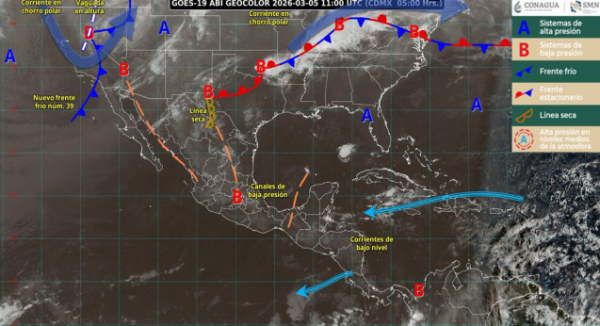 Se prevén lluvias con actividad eléctrica y rachas de viento en Oaxaca