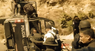 Confirma SSPC accidente vial de patrulla de la Policía Estatal en Ocotlán