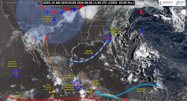 Se esperan tormentas con rachas de viento y posible granizo en diversas regiones de Oaxaca