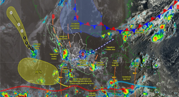 Onda tropical 37 favorecerá lluvias y tormentas en Oaxaca