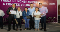 Entrega Ray Chagoya nombramientos a nuevos Comités Vecinales de Oaxaca de Juárez