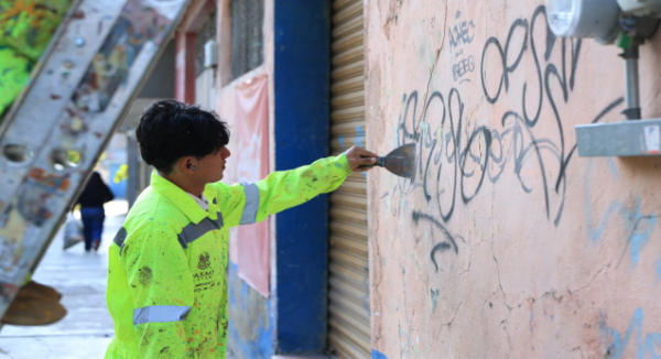 Gobierno de Ray Chagoya y vecinos realizan megatequio en los panteones General y San Miguel