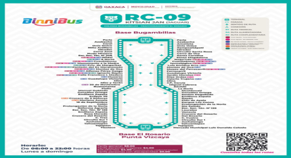 Más de 1.1 millón de personas se han trasladado en la Ruta Troncal del BinniBus Yuroo Viguera–Yuroo Xoxocotlán