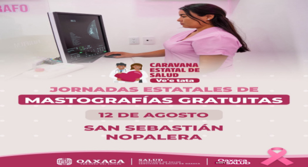 SSO mantiene servicio gratuito de mastografías en regiones de Oaxaca