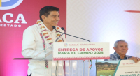 Entrega Salomón Jara apoyos para el campo a 317 personas productoras de la región Mixteca