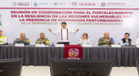 Oaxaca primer estado del país en instalar Puesto de Mando Unificado para atender lluvias