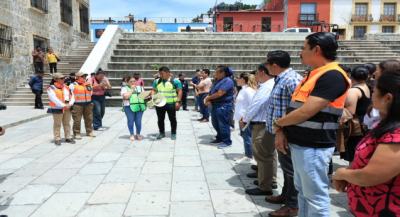 Oaxaca de Juárez participa en el Segundo Simulacro Nacional 2026