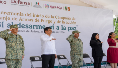 Con responsabilidad y convicción, Oaxaca respalda la campaña “Sí al desarme, sí a la paz”