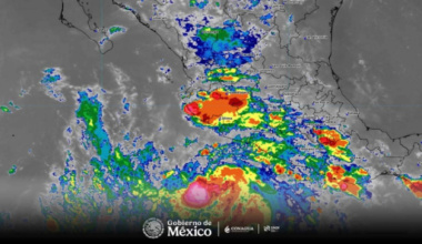 La depresión tropical Diecisiete-E se intensifica a tormenta tropical Polo; prevén oleaje en costas de Oaxaca
