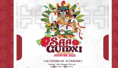 Juchitán vive sus Fiestas Titulares 2026 con velas y tradiciones