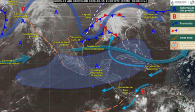 Frente frío número 34 generará evento de norte y ambiente frío en zonas altas de Oaxaca: Protección Civil