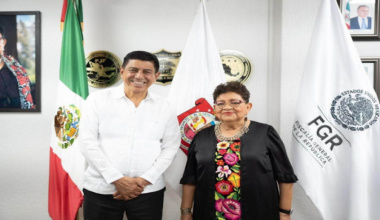 Ernestina Godoy reconoce avances en Oaxaca y refrenda coordinación con Salomón Jara
