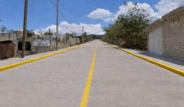 Obras Primavera transforman vialidad en Trinidad de Viguera con pavimentación de calle