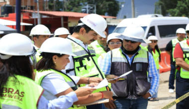 Paso a Desnivel Monumento a Juárez registra 13.95 por ciento de avance; Ray Chagoya supervisa siete frentes de obra
