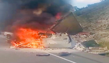 Cierre total en autopista Tehuacán–Oaxaca por accidente vehicular