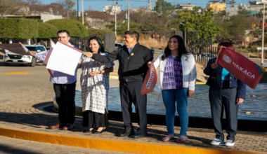 Arranca Salomón Jara nueva ruta RC-13 “Yuku Tay” del BinniBus en Oaxaca