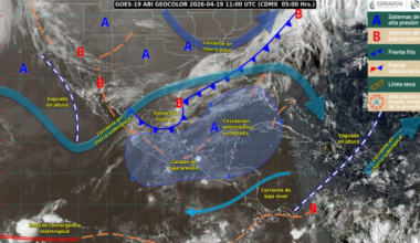 Frente frío 45 provocará lluvias y descenso de temperatura en Oaxaca