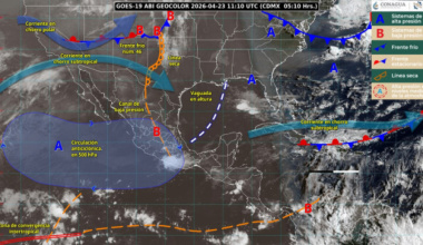 Se esperan lluvias ligeras acompañadas de tormentas eléctricas y rachas de viento en diferentes regiones de Oaxaca