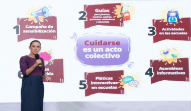 Presidenta Claudia Sheinbaum presenta los 6 ejes de la estrategia nacional de atención a la salud mental para las y los jóvenes: “El ABCde las emociones”